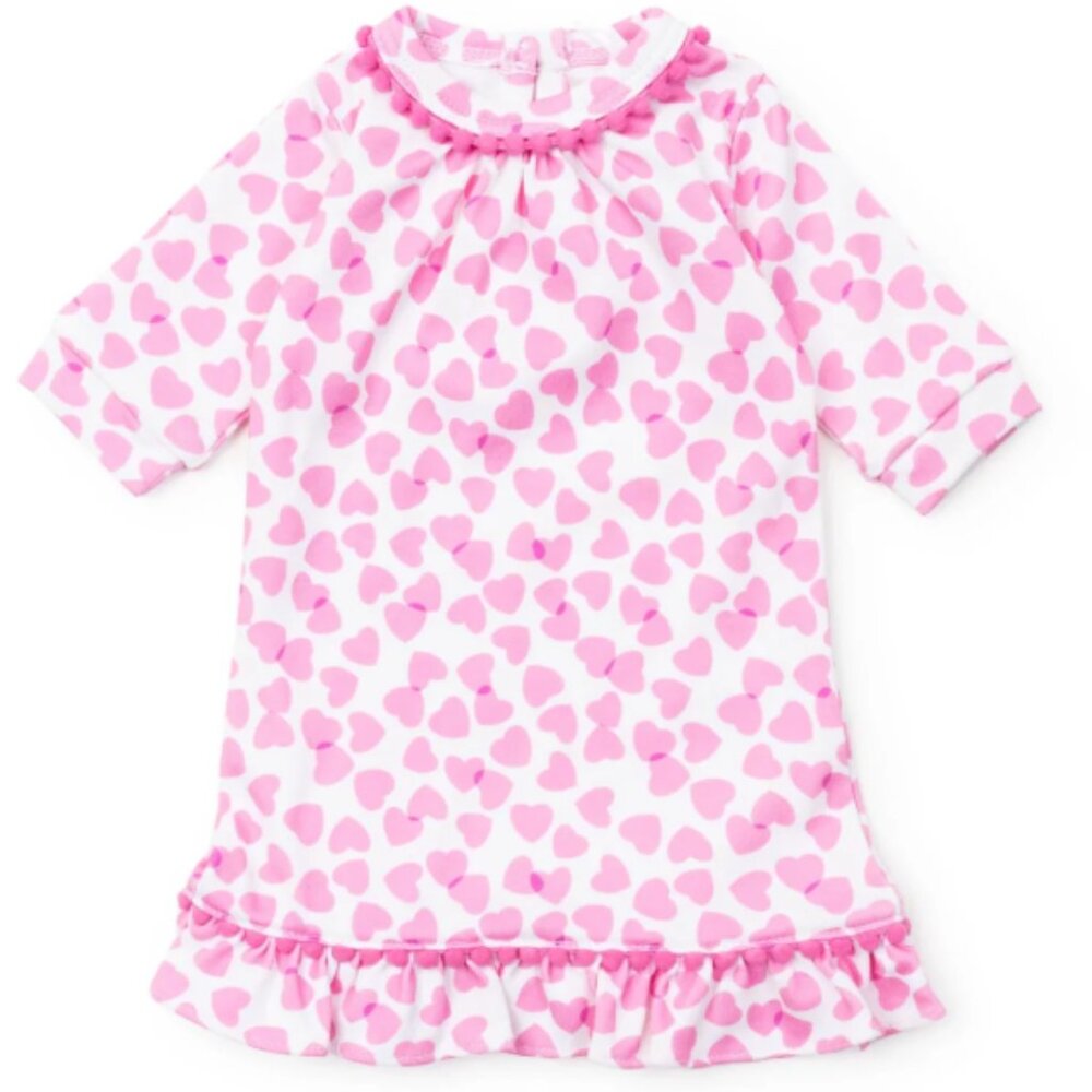 Pink Hearts Doll Dress - Lila & Hayes